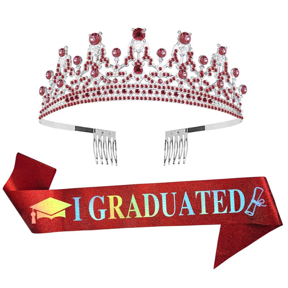 9448 Graduation Sash and Crown Kit Graduation Party Supplies for Girl